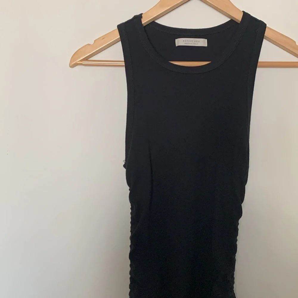 Active USA Black Tank top Dress Size Medium - Picture 3 of 7